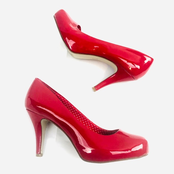 Madden Girl Shoes - Madden Girl Red Patent Leather Pumps